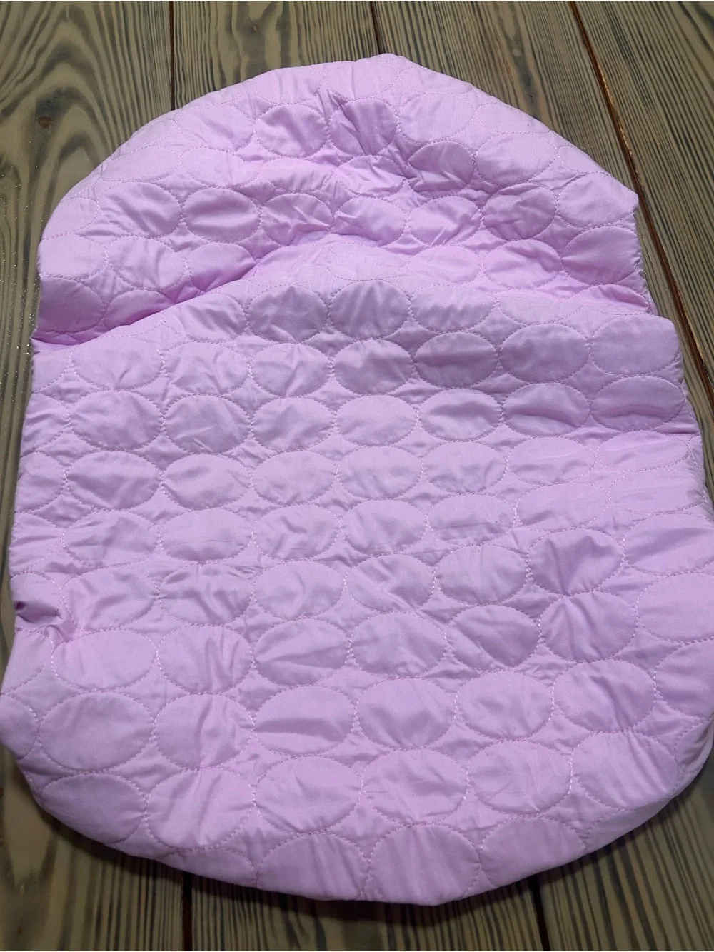 Quilted Biloban Light Purple Quilted Fabric Cover Pack N Play Nursery Pad